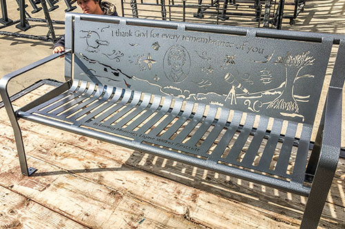 Classic Cremation Bench - Superior Laser Cutting